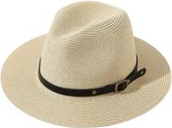👒 lanzom unisex kids girls boys summer straw hat: stylish wide brim floppy beach sun visor hat logo