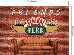 img 3 attached to 7X5FT Central Perk Friends TV Show Theme Party Backdrop - Retro Pub Sofa and Coffee Photography Background with Red Brick Wall for Adult Birthday Ball Party Decorations Portraits Photoshoot - CapiSco SCO145B