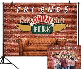 img 4 attached to 7X5FT Central Perk Friends TV Show Theme Party Backdrop - Retro Pub Sofa and Coffee Photography Background with Red Brick Wall for Adult Birthday Ball Party Decorations Portraits Photoshoot - CapiSco SCO145B