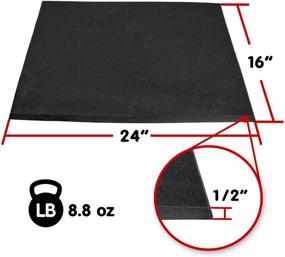 img 1 attached to 🐾 XCEL Neoprene Pet Mats: Water-Resistant, Weatherproof, Long-Lasting Pet Pad in Two Sizes