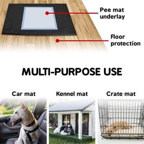 img 3 attached to 🐾 XCEL Neoprene Pet Mats: Water-Resistant, Weatherproof, Long-Lasting Pet Pad in Two Sizes