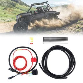 img 3 attached to 🔧 Enhance Your ATV UTV Cooling Performance: Kemimoto Fan Override Switch Kit for Polaris Ranger RZR & Can Am Maverick Models (Rocker Switch)