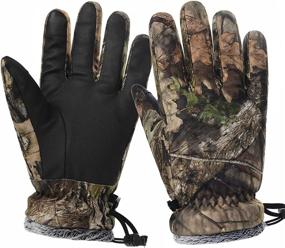 img 4 attached to 🧤 EAmber Winter Hunting Gloves Full Finger Windproof Camouflage Accessories