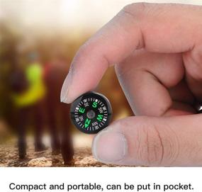 img 2 attached to 🧭 12pcs Mini Practical Pocket Oil Filled Plastic Compass Lightweight for Hiking Camping Outdoor Activities Accessory - Compass 20mm