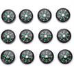 🧭 12pcs mini practical pocket oil filled plastic compass lightweight for hiking camping outdoor activities accessory - compass 20mm logo
