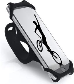 img 4 attached to Silicone Cellphone Universal Handlebars Smartphones Car Electronics & Accessories