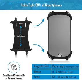 img 2 attached to Silicone Cellphone Universal Handlebars Smartphones Car Electronics & Accessories