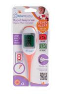 🌡️ dreambaby rapid response digital thermometer: fever alert and vibrant orange design logo