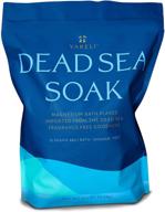 yareli dead sea bath & foot soak: нет аромата магниевые соли для ванн лотоса - мощная альтернатива эпсомской соли, 15 фунтов логотип