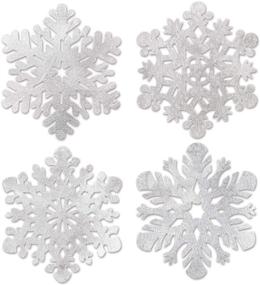 img 1 attached to Beistle Packaged Snowflake Cutouts 14 Inch Party Decorations & Supplies