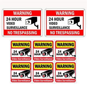 img 4 attached to WISLIFE Security Surveillance Aluminum Decals