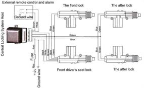 img 1 attached to 🔐 AUXMART Universal Keyless Entry Car Kit: Power Central Locking System for 4 Doors with Remote Control Conversion