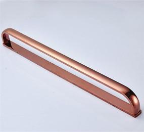 img 2 attached to 🌹 Aothpher Rose Gold Polished Wall Mounted Copper Bathroom Towel Bar, 24 inch/60cm Single Towel Rack