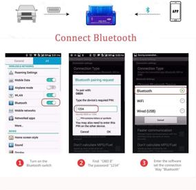 img 1 attached to 🚗 OBD2 Bluetooth Scanner CARXtruck - Diagnostic Scan Tool for Check Engine Light, Car Code Reader Mini OBDII Interface. Compatible with Android, Symbian, and Windows Systems V1.5.