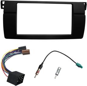 img 3 attached to 🚗 Enhance Your BMW 3 Series E46: DKMUS Dash Installation Trim Kit with Double Din Radio Stereo DVD, Wiring Harness, and Antenna Adapter