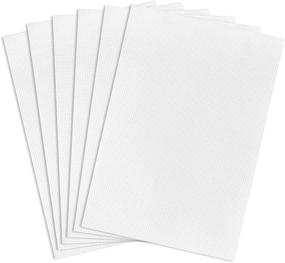 img 4 attached to 🧵 Maydear Stitch Cotton Needlework 12×18 (Inch) White: Premium Quality for Effortless DIY Projects