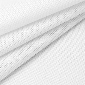 img 2 attached to 🧵 Maydear Stitch Cotton Needlework 12×18 (Inch) White: Premium Quality for Effortless DIY Projects