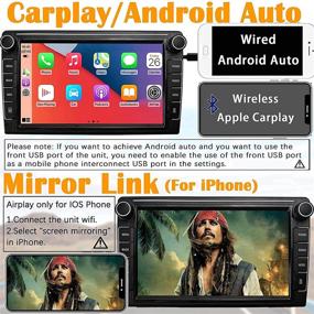 img 1 attached to Binize 9 Inch Double Din Car Stereo: Apple Carplay & Android Auto, Touch Screen, Bluetooth, FM/AM, Backup Camera Input, SWC, iOS Mirror Link