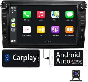 img 4 attached to Binize 9 Inch Double Din Car Stereo: Apple Carplay & Android Auto, Touch Screen, Bluetooth, FM/AM, Backup Camera Input, SWC, iOS Mirror Link