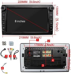 img 2 attached to Binize 9 Inch Double Din Car Stereo: Apple Carplay & Android Auto, Touch Screen, Bluetooth, FM/AM, Backup Camera Input, SWC, iOS Mirror Link