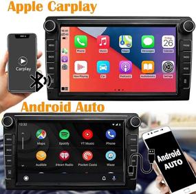 img 3 attached to Binize 9 Inch Double Din Car Stereo: Apple Carplay & Android Auto, Touch Screen, Bluetooth, FM/AM, Backup Camera Input, SWC, iOS Mirror Link