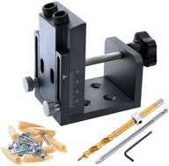 🔧 pocket hole jig & accessories set: complete carpentry kit with 9.5mm drill bit logo