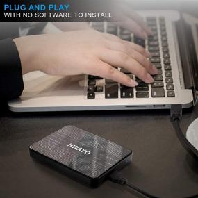 img 1 attached to HWAYO 40GB Portable External Hard Drive - Ultra Slim 💾 USB 3.0 40GB HDD Storage for PC, Desktop, Laptop, MacBook, Chromebook