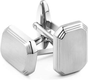 img 4 attached to WAN MULIN Stainless Cufflinks Business