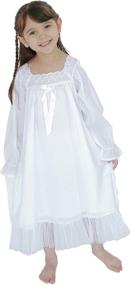 img 1 attached to 👗 Vintage Nightgowns Sleepwear Dresses for Girls - Jammies Clothing in Dresses