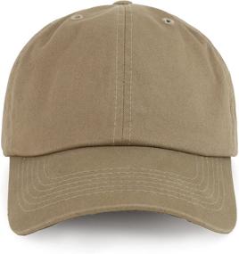 img 3 attached to 🧢 Oversized XXL Unstructured Soft Crown Cotton Dad Hat - Trendy Apparel Shop