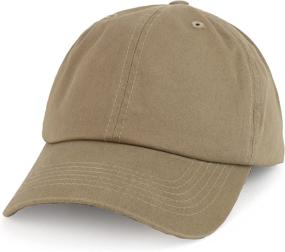 img 4 attached to 🧢 Oversized XXL Unstructured Soft Crown Cotton Dad Hat - Trendy Apparel Shop