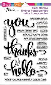img 3 attached to Express Gratitude with STAMPENDOUS Words Thanks Clear Stamp