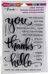 img 4 attached to Express Gratitude with STAMPENDOUS Words Thanks Clear Stamp