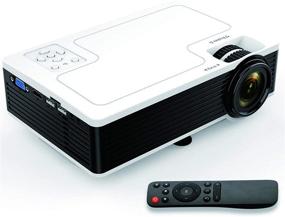 img 4 attached to 🎥 BRILENS полноценный HD 1080P мини-проектор: портативный домашний кинотеатр с 30 000 часами срока службы лампы для использования внутри/на открытом воздухе, настольного компьютера, игр на PS5, проекция изображения размером 300".