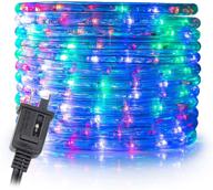 🎨 wyzworks 50-foot multi-rgb led extendable rope lights - flexible 2-wire accent holiday christmas party decoration lighting, etl certified логотип