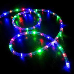 img 3 attached to 🎨 WYZworks 50-Foot Multi-RGB LED Extendable Rope Lights - Flexible 2-Wire Accent Holiday Christmas Party Decoration Lighting, ETL Certified