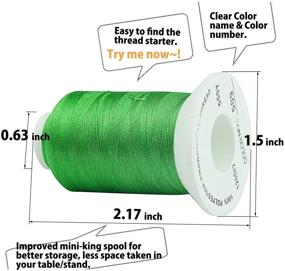 img 2 attached to 🧵 Simthread Brother 40 Colors 1100Y(1000M) Polyester Machine Embroidery Thread - Vibrant and Exquisite Shades for Brother Babylock Janome Singer Pfaff Husqvarna Bernina Machines