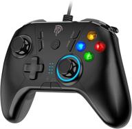 🎮 wired gaming controller: easysmx pc gamepad joystick with dual-vibration for nintendo switch/windows pc/laptop/android tv box - 6.5ft usb cable logo