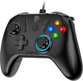 img 4 attached to 🎮 Wired Gaming Controller: EasySMX PC Gamepad Joystick with Dual-Vibration for Nintendo Switch/Windows PC/Laptop/Android TV Box - 6.5ft USB Cable