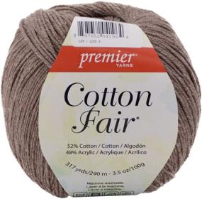 img 1 attached to Cocoa Premier Yarns Cotton Fair Solid Yarn - Enhances SEO