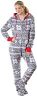 👚 pajamagram hoodie-footie women's fleece onesie pajamas: ultimate comfort and style! logo