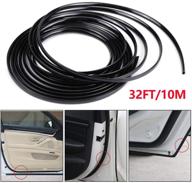 ultimate car door edge protector: centaurus 32ft(10m) rubber trim seal guard - u shape door edge protection for all cars (black) logo