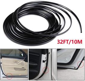 img 4 attached to Ultimate Car Door Edge Protector: CENTAURUS 32Ft(10M) Rubber Trim Seal Guard - U Shape Door Edge Protection for All Cars (Black)