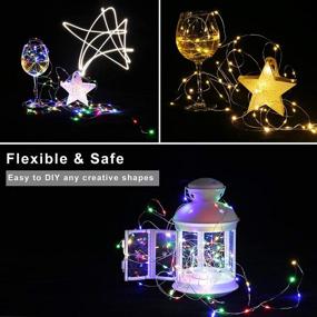 img 2 attached to 🌟 WHX 2 Pack 33ft 100 Led Fairy Lights: Remote Control, Waterproof & Twinkle Warm White Firefly Lights - Perfect for Bedroom, Garden, Christmas Party - Indoor and Outdoor Decorations