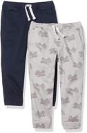 👦 amazon essentials boys' clothing: woven jogger 2 pack logo