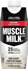 img 3 attached to Muscle Milk Genuine Protein Shake: Delightful Vanilla Crème, 25g Protein, 11 Fl Oz, 4 Pack – An Optimal Choice for Muscle Recovery