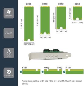 img 2 attached to 🔌 StarTech.com 3-Port M.2 NVMe SSD & 2x SATA III Adapter Card - PCIe 3.0 Adapter (PEXM2SAT32N1)
