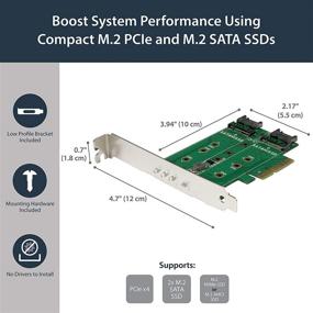 img 3 attached to 🔌 StarTech.com 3-Port M.2 NVMe SSD & 2x SATA III Adapter Card - PCIe 3.0 Adapter (PEXM2SAT32N1)