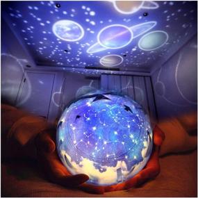 img 4 attached to ✨ TOURACE Star Night Light for Kids: Universe Projection Lamp with 6 Sets of Film - The Perfect Birthday Gift Projector for a Romantic Starry Bedroom- The Galaxy Projectors