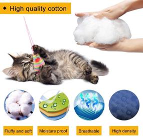 img 2 attached to 🐱 Mojonnie Cozy Cat Bed for Winter | Self-Warming Cat Tent| Soft Fleece Pet Cave Bed | Triangle Nest for Cats, Kittens, and Small Pets